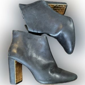 Ted Baker. Black leather boots size 38